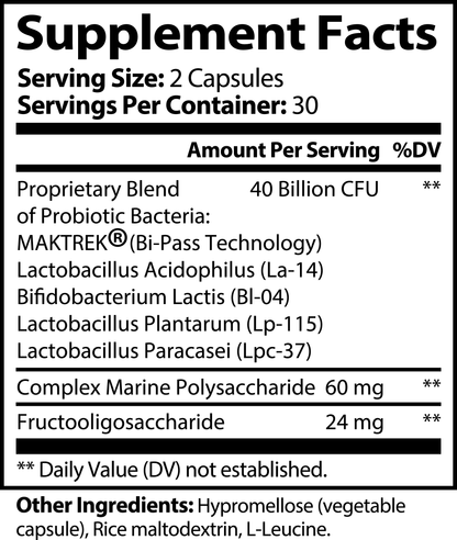 40 Billion Probiotic with Prebiotics